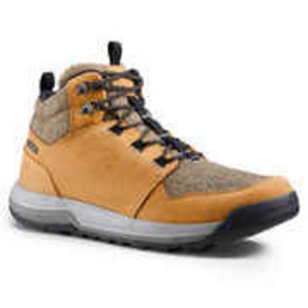 Men's waterproof walking boots nh500 mid beige offer at Decathlon