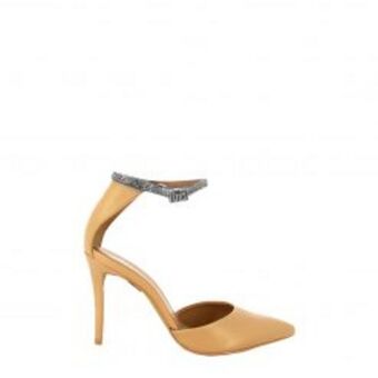 Scarpin leather pumps – nude