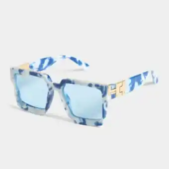 Sportscene Redbat blue marble wayfarer sunglasses offer