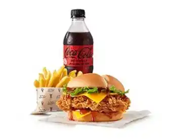 KFC Double sweet chilli cheese crunch burger meal buddy offer