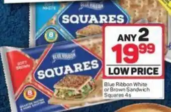 Pick n Pay Blue Ribbon White or Brown Sandwich Square 4s offer