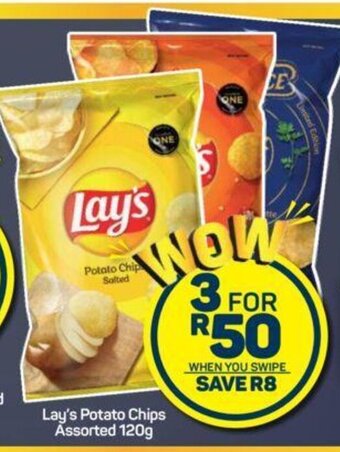 Pick n Pay Lay's Potato Chips Assorted 120g offer