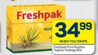 Pick n Pay Freshpak Pure Rooibos Tagless Teabags 80s offer