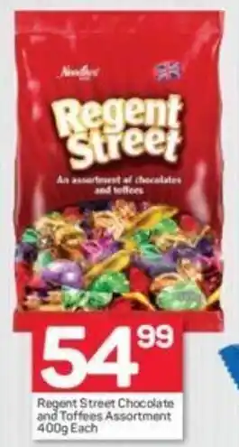 Pick n Pay Regent Street Chocolate and Toffees Assortment 400g each offer
