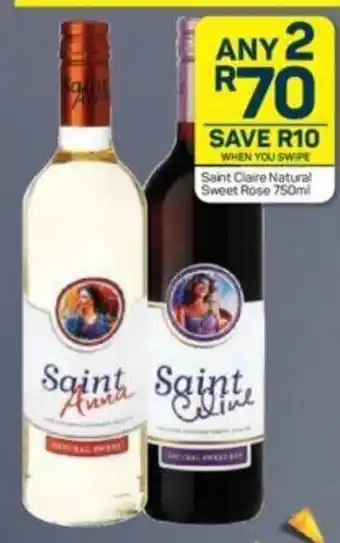 Pick n Pay Saint Claire Natural Sweet Rose 750 ml offer