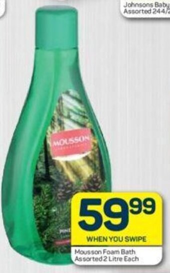 Pick n Pay Mousson Foam Bath Assorted 2 Litre each offer