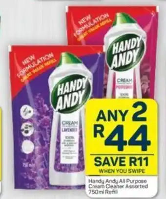 Pick n Pay Handy Andy All Purpose Cream Cleaner Assorted 750 ml Refill offer