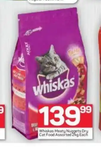 Pick n Pay Whiskas Meaty Nuggets Dry Cat Food Assorted 2 kg each offer