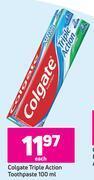 Game Colgate triple action toothpaste-100ml each offer
