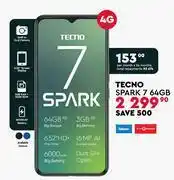 Edgars Tecno spark 7 64gb offer