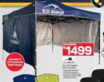 Pick n Pay Blue Mountain 3m x 3m Gazebo with Carry Bag offer