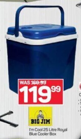 Pick n Pay Big Jim I'm Cool 25 Litre Royal Blue Cooler Box offer