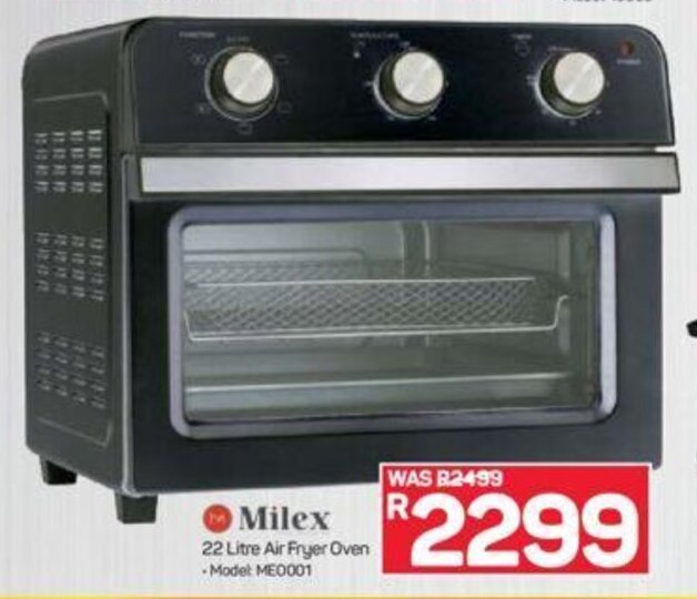 Milex 22 Litre Air Fryer Oven offer at Pick n Pay
