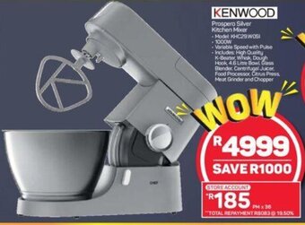 Pick n Pay Kenwood Prospero Silver Kitchen Mixer offer