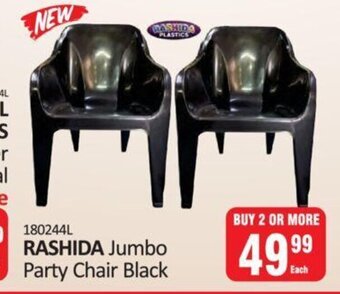 KitKat Cash and Carry Rashida Jumbo Party Chair Black offer