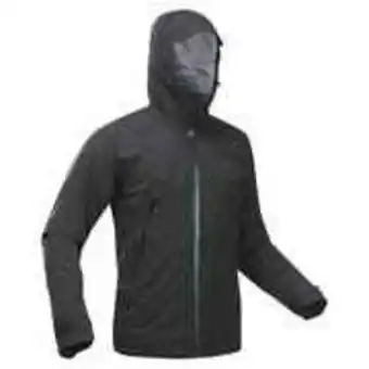 Decathlon Men's waterpoof jacket - mh500 - black offer