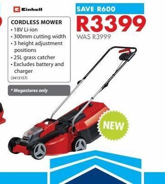 Cordless mower