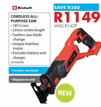 Chamberlain Cordless all-purpose saw offer