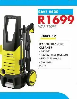 Chamberlain K2.360 pressure cleaners offer
