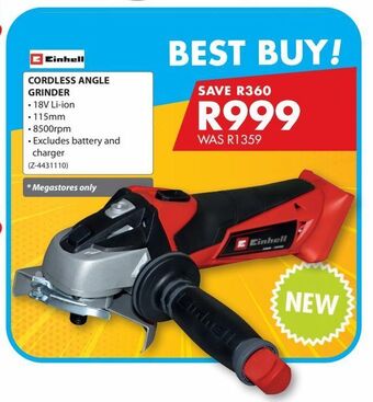 Chamberlain Cordless angle grinder offer