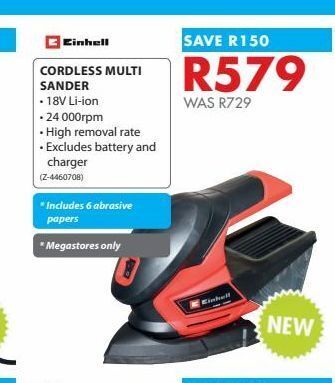 Chamberlain Cordless multi sander offer