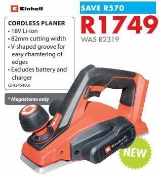Cordless planer