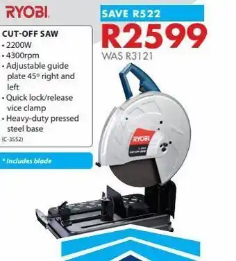 Chamberlain Cut-off saw offer