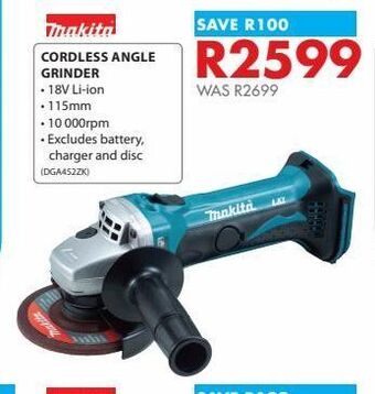 Chamberlain Cordless angle grinder offer