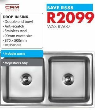 Chamberlain Drop-in sink offer