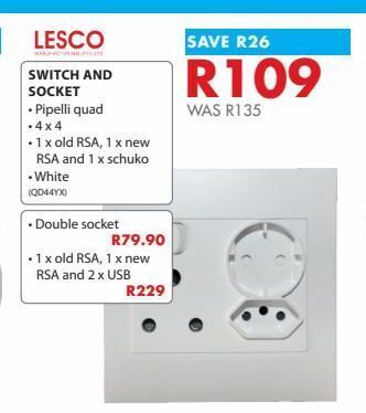 Chamberlain Switch and socket offer