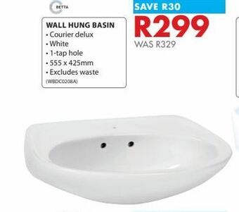 Chamberlain Wall hung basin offer