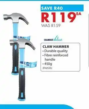 Chamberlain Claw hammer offer
