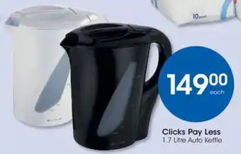 Clicks Clicks+ 1.7 litre Auto Kettle offer