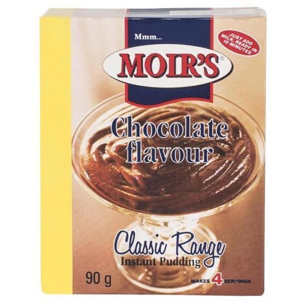 Moirs chocolate instant pudding 90, g offer at Game