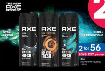 Axe Deodorant Body Spray 2 x 150ml