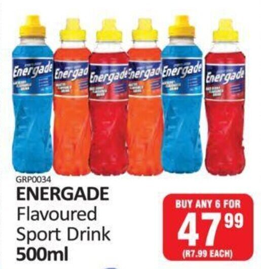Energade Flavoured Sport Drink 500 ml offer at KitKat Cash and Carry