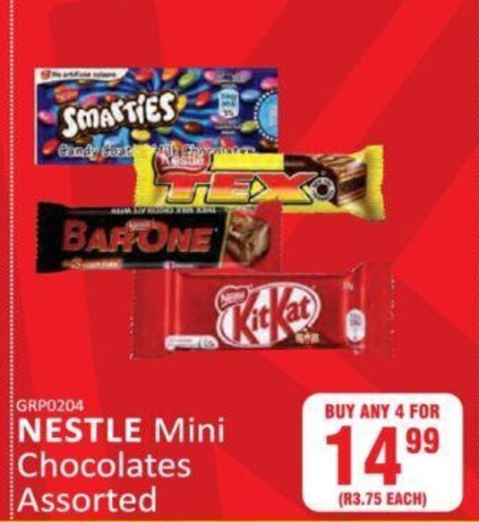 Nestle Mini Chocolates Assorted offer at KitKat Cash and Carry