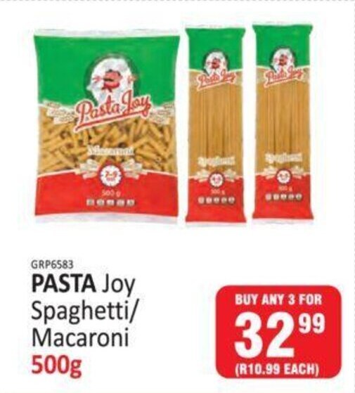 Pasta Joy Spaghetti / Macaroni 500g offer at KitKat Cash and Carry