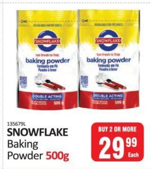 Snowflake Baking Powder 500g offer at KitKat Cash and Carry