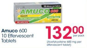 Amuco 600 10 Effervescent Tablets