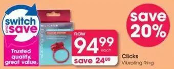 Clicks+ Vibrating Ring