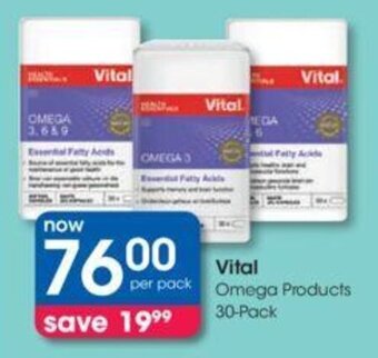 Clicks Vital Omega Products 30-pack offer