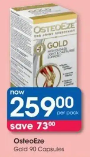 Clicks Osteoeze Gold 90 capsules offer