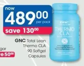 Clicks GNC Total Lean thermo CLA 90 softgel capsules offer