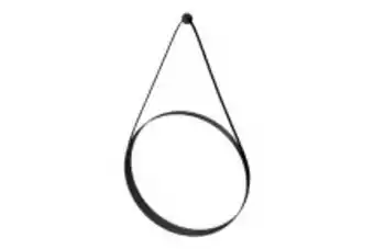 Nero 400mm round mirror - black (106brm400)