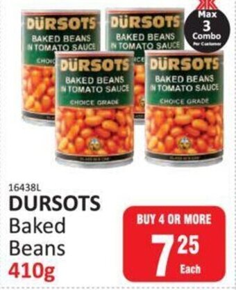 KitKat Cash and Carry Dursots Baked Beans 410g offer