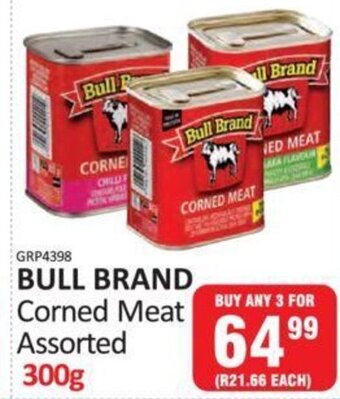 Bull Brand Corned Meat Assorted 300g