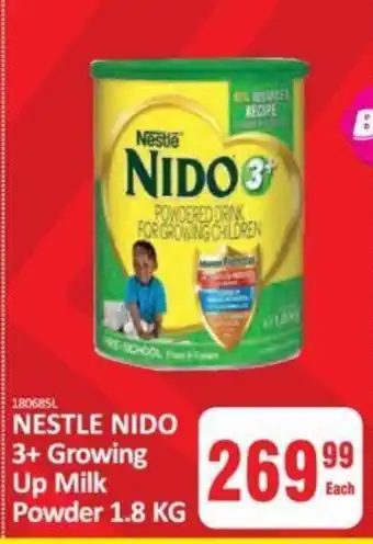 KitKat Cash and Carry Nestle Nido 3+ Growing Powder 1.8 kg offer
