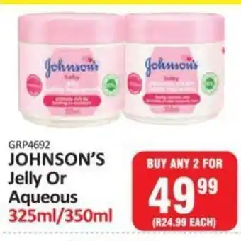 KitKat Cash and Carry Johnson's Jelly or Aqueous 325 ml / 350 ml offer