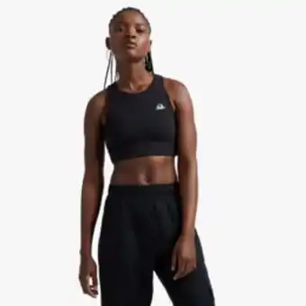 Sportscene Champion women's racer black bralette offer